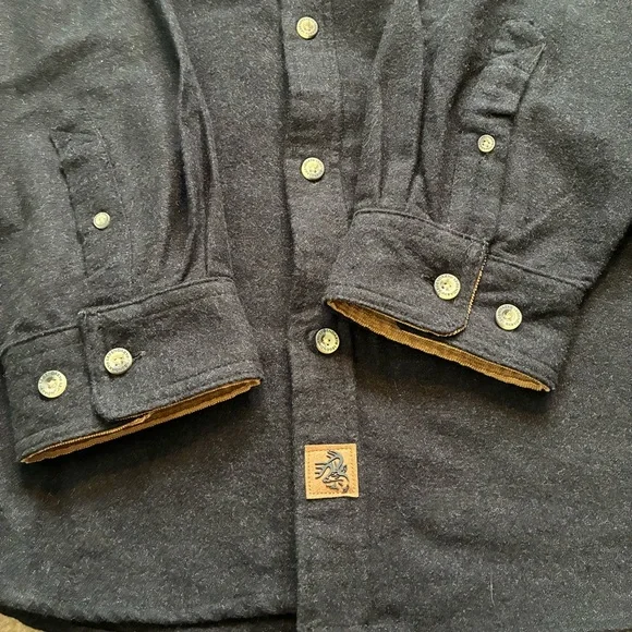 Legendary Whitetails The Original Buck Camp Black Flannel- Sz L - Picture 3 of 10